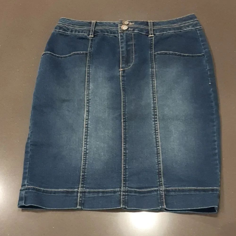 Cato Denim Pencil Skirt